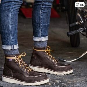 Danner Bull Run Moc Toe - brown sz 6